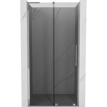 Mexen Velar L плъзгащи се душ врати 90 см, графит, хром - 871-090-003-41-01