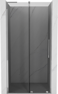Mexen Velar L плъзгащи се душ врати 90 см, графит, хром - 871-090-003-41-01