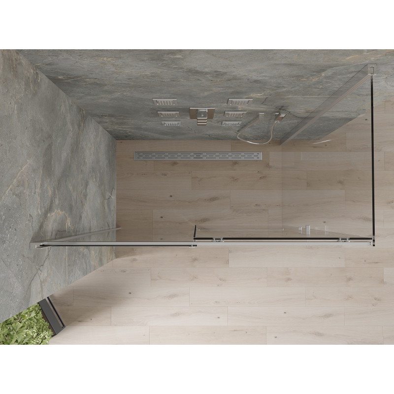 Mexen Omega плъзгаща се душ кабина 130 x 70 см, прозрачна, хром - 825-130-070-01-00