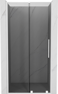 Mexen Velar L плъзгащи се душ врати 110 см, графит, бяло - 871-110-003-41-20