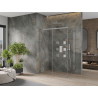 Mexen Omega плъзгаща се душ кабина 130 x 70 см, прозрачна, хром - 825-130-070-01-00