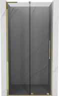 Mexen Velar L плъзгащи се душ врати 110 cm, графит, злато - 871-110-003-41-50