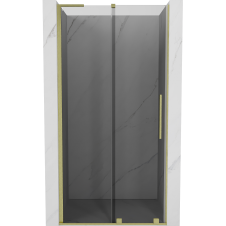 Mexen Velar L плъзгащи се душ врати 100 cm, графит, златни четкани - 871-100-003-41-55
