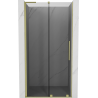 Mexen Velar L плъзгащи се душ врати 100 cm, графит, златни четкани - 871-100-003-41-55