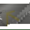 Mexen Velar L плъзгащи се душ врати 100 cm, графит, златни четкани - 871-100-003-41-55
