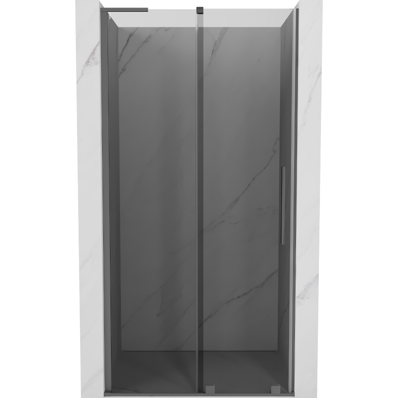 Mexen Velar L плъзгащи се душ врати 100 см, графит, gun metal - 871-100-003-41-95