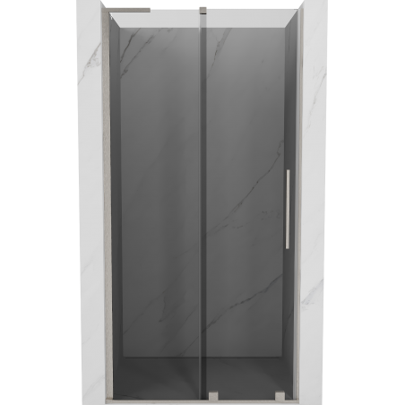 Mexen Velar L плъзгащи се душ врати 110 cm, графит, изчеткан никел - 871-110-003-41-97