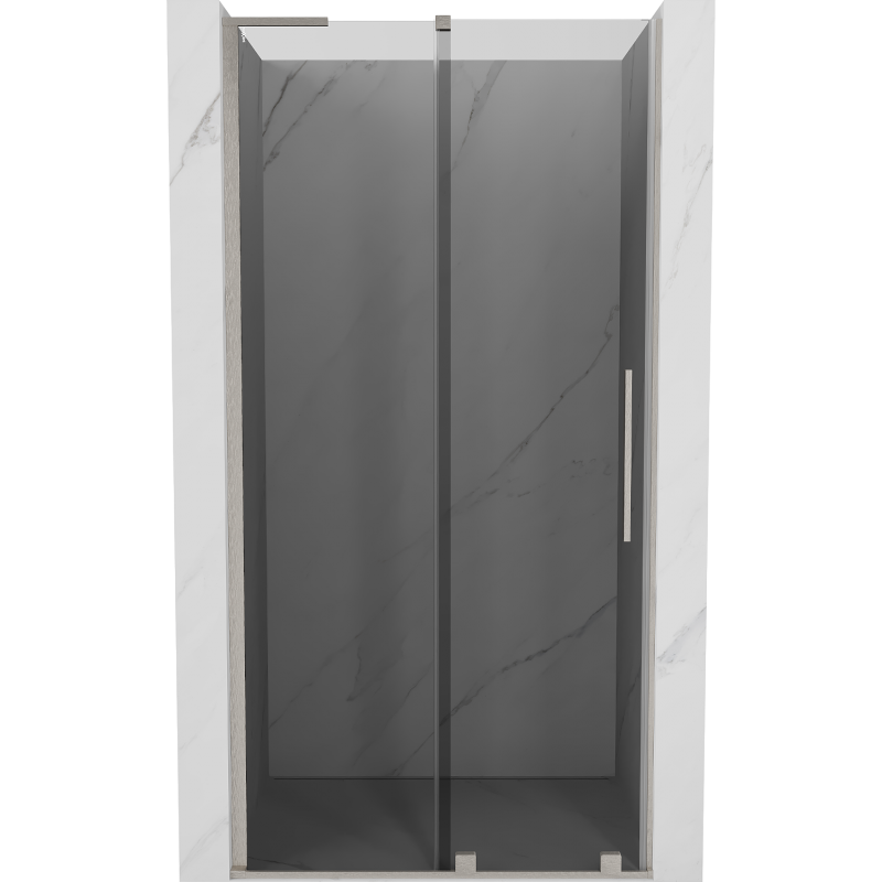 Mexen Velar L плъзгащи се душ врати 120 см, графит, матиран никел - 871-120-003-41-97