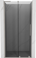 Mexen Velar L плъзгащи се душ врати 120 см, графит, четкан никел - 871-120-003-41-97