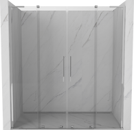 Mexen Velar L Duo плъзгащи се душ врати 170 cm, прозрачни, хром - 871-170-003-02-01