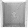 Mexen Velar L Duo плъзгащи се душ врати 170 cm, прозрачни, бели - 871-170-003-02-20