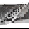Mexen Velar L Duo плъзгащи се душ врати 180 см, прозрачни, бели - 871-180-003-02-20