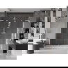 Mexen Velar L Duo плъзгащи се душ врати 180 см, прозрачни, бели - 871-180-003-02-20