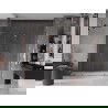 Mexen Velar L Duo плъзгащи се душ врати 180 см, прозрачни, розово злато - 871-180-003-02-60