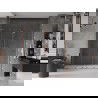 Mexen Velar L Duo плъзгащи се душ врати 180 см, прозрачни, розово злато - 871-180-003-02-60