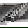 Mexen Velar L Duo плъзгащи се душ врати 170 см, прозрачни, матов тъмно сив - 871-170-003-02-66