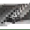 Mexen Velar L Duo плъзгащи се душ врати 200 см, прозрачни, черни - 871-200-003-02-70