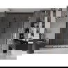 Mexen Velar L Duo плъзгащи се душ врати 180 см, прозрачни, черни - 871-180-003-02-70
