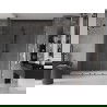 Mexen Velar L Duo плъзгаща се душ кабина 180 см, прозрачна, gun metal - 871-180-003-02-95