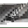 Mexen Velar L Duo плъзгаща се душ кабина 180 см, прозрачна, gun metal - 871-180-003-02-95