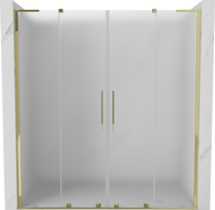 Mexen Velar L Duo плъзгащи се душ врати 170 cm, матови, златни - 871-170-003-32-50
