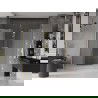 Mexen Velar L Duo плъзгащи се душ врати 170 см, матови, златни четки - 871-170-003-32-55