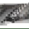 Mexen Velar L Duo плъзгащи се душ врати 170 cm, матирани, gun metal - 871-170-003-32-95