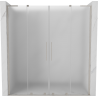 Mexen Velar L Duo плъзгащи се душ врати 180 cm, скреж, четка никел - 871-180-003-32-97
