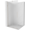 Mexen Velar плъзгащ се параван за душ Walk-in 110 x 200 cm, матирано 8 mm, четкан никел - 871-110-000-33-97