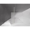 Mexen Velar плъзгаща се душ стена Walk-in 110 x 200 см, мраз 8 мм, четкан никел