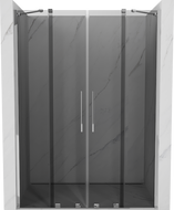 Mexen Velar Duo плъзгащи се душ врати 150 см, графит, хром - 871-150-000-42-01