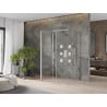 Mexen Omega душ кабина 3-стенна, плъзгаща се 100 x 80 см, прозрачен, хром - 825-100-080-01-00-3S