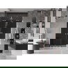 Mexen Velar Duo плъзгащи се душ врати 140 см, графит, бял - 871-140-000-42-20