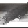 Mexen Velar Duo плъзгащи се душ врати 140 см, графит, бял - 871-140-000-42-20
