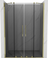 Mexen Velar Duo плъзгащи се душ врати 160 см, графит, златисти - 871-160-000-42-50