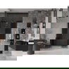 Mexen Velar Duo плъзгащи се душ врати 140 см, графит, розово злато - 871-140-000-42-60