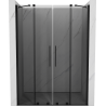 Mexen Velar Duo плъзгащи се душ врати 140 cm, графит, черен - 871-140-000-42-70