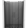 Mexen Velar Duo плъзгащи се душ врати 140 cm, графит, черно - 871-140-000-42-70