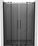 Mexen Velar Duo плъзгащи се душ врати 140 cm, графит, черен - 871-140-000-42-70