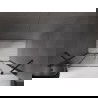 Mexen Velar Duo плъзгаща врата за душ 150 см, графит, черна - 871-150-000-42-70