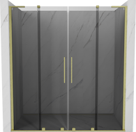 Mexen Velar L Duo плъзгащи врати за душ 170 см, графит, златно четкано - 871-170-003-42-55