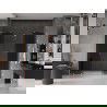 Mexen Velar L Duo плъзгащи се душ врати 180 cm, графит, четкована мед - 871-180-003-42-65