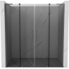 Mexen Velar L Duo плъзгащи се душ врати 200 см, графит, gun metal - 871-200-003-42-95