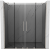 Mexen Velar L Duo плъзгащи се душ врати 170 см, графит, четкан никел - 871-170-003-42-97