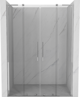 Mexen Velar L Duo плъзгащи се душ врати 140 см, прозрачни, хром - 871-140-003-02-01