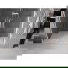 Mexen Velar L Duo плъзгащи душ врати 140 cm, прозрачно, бяло - 871-140-003-02-20