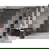 Mexen Velar L Duo плъзгащи душ врати 150 см, прозрачни, четкана мед - 871-150-003-02-65