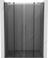 Mexen Velar L Duo плъзгащи се душ врати 160 см, графит, четкани gun gray - 871-160-003-42-66