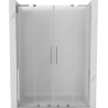Mexen Velar L Duo плъзгащи врати за душ 160 cm, матирано, хром - 871-160-003-32-01