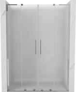 Mexen Velar L Duo плъзгащи врати за душ 160 cm, матирано, хром - 871-160-003-32-01